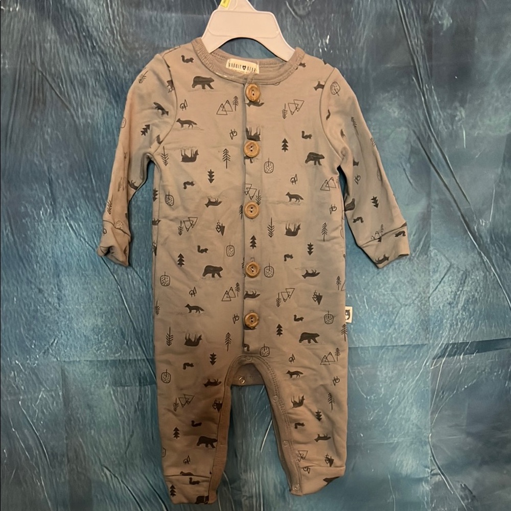 Rabbit + Bear one piece sleeper